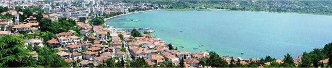 Vista de Ohrid desde Czar Samuel's Fortress