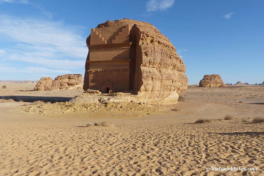 La tomba de Qsar al-Farid, la icona més coneguda d'Hegra (Hegra, Al-Ula)