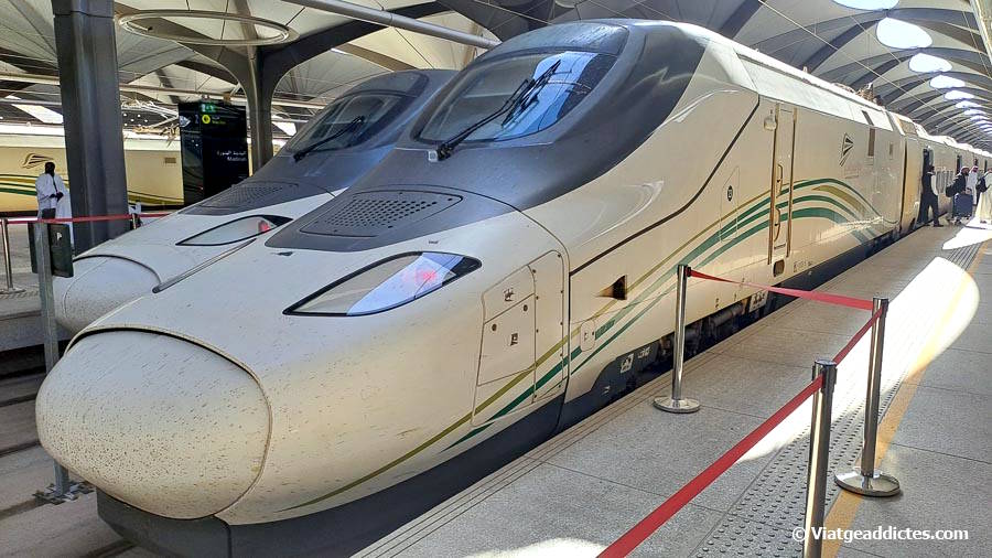 El tren d'alta velocitat en el que vam anar des de Jiddah fins a Medina
