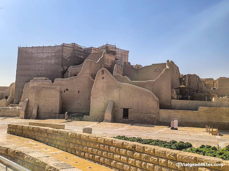 El palau de Salwa, encara en reconstrucció (Diriyah, Riad)