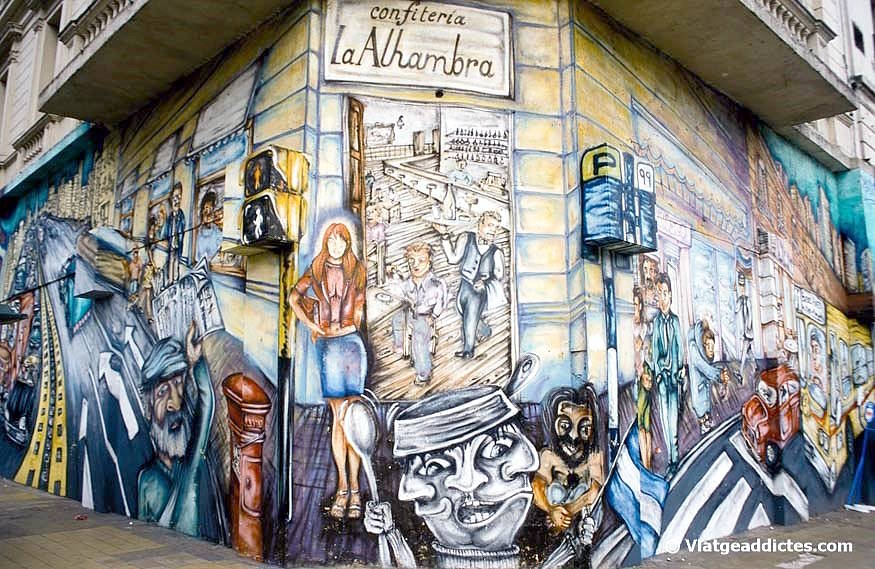 Arte urbano en una calle del centro de Buenos Aires