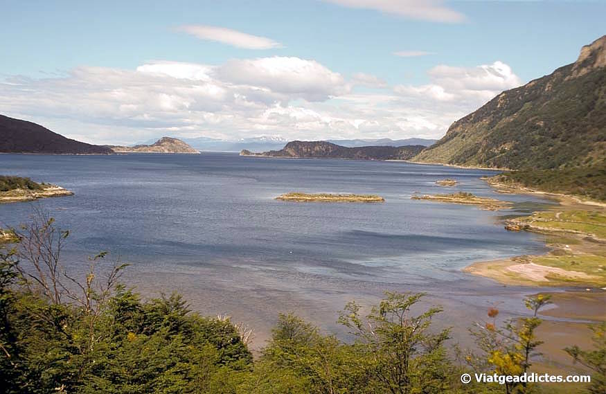 Vista de la bahía Lapataia, en el P.N. Tierra del Fuego