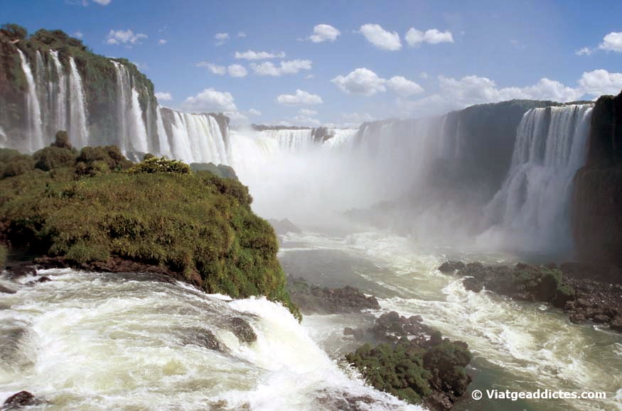 Les cascades de l'Iguaçú des del costat brasiler