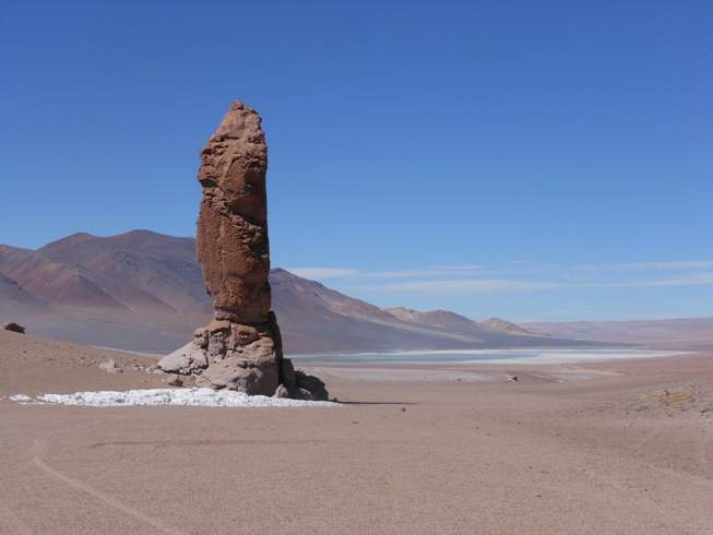 Formación rocosa cerca de la frontera chilena