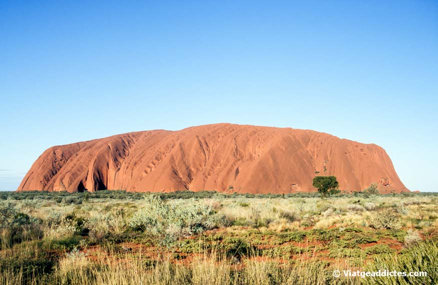 Imatge de la roca monolítica d'Uluru