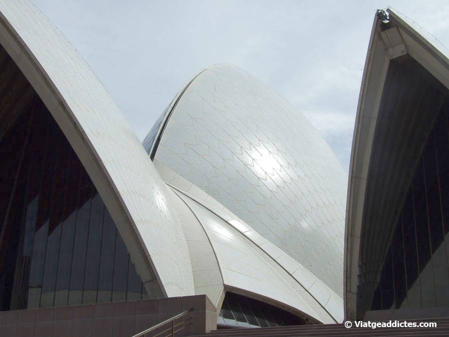 Detall de la closca que recobreix l'edifici de l'Òpera de Sydney (Sydney, Austràlia)