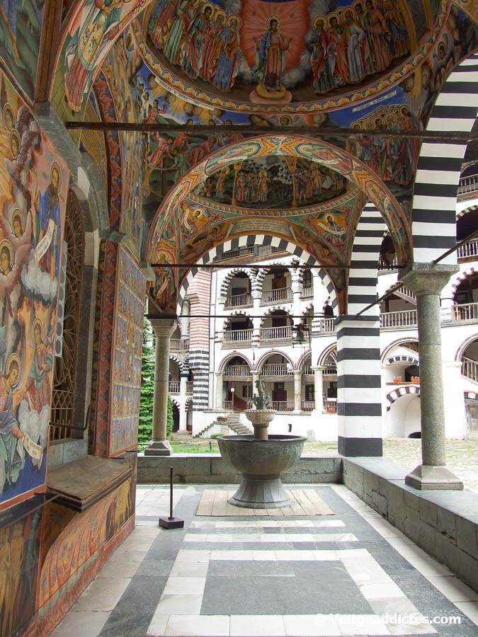 Frescos en el monasterio de Rila