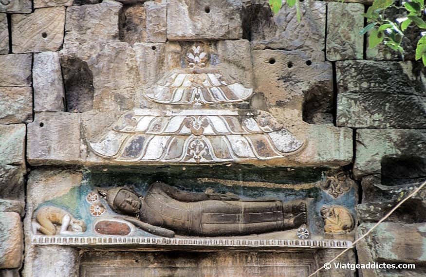 Detalle del templo de Tonle Bati