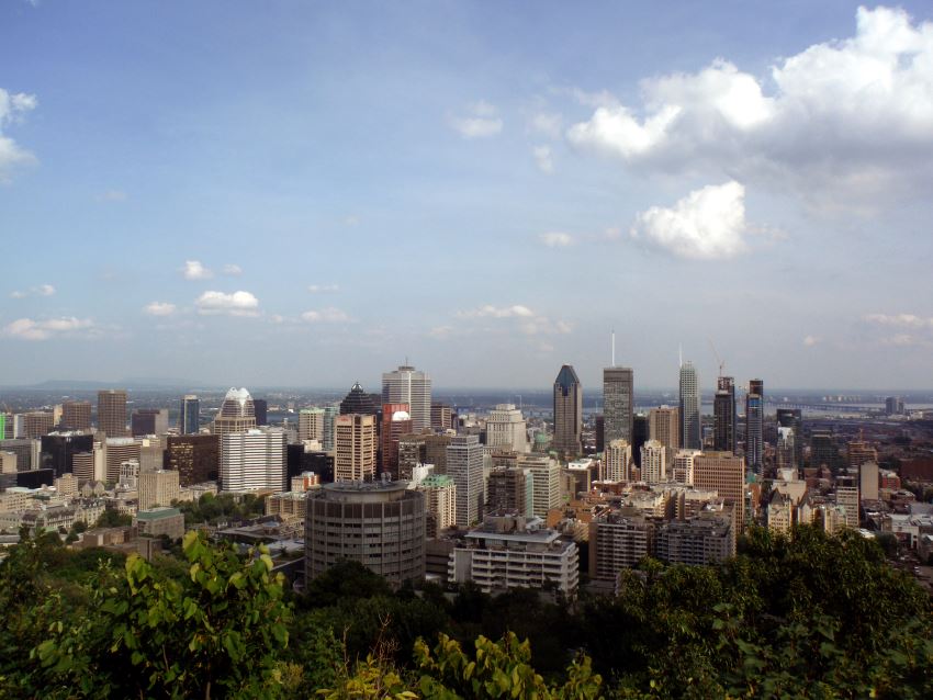 Vista de Montreal des del Mont Royal