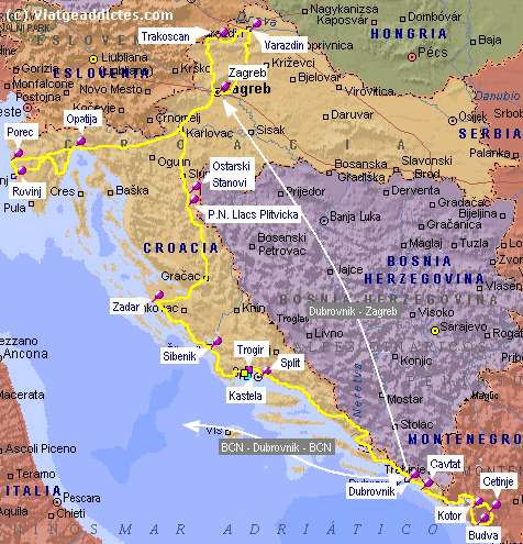 Mapa Split – Croacia – Viajeros del Camino