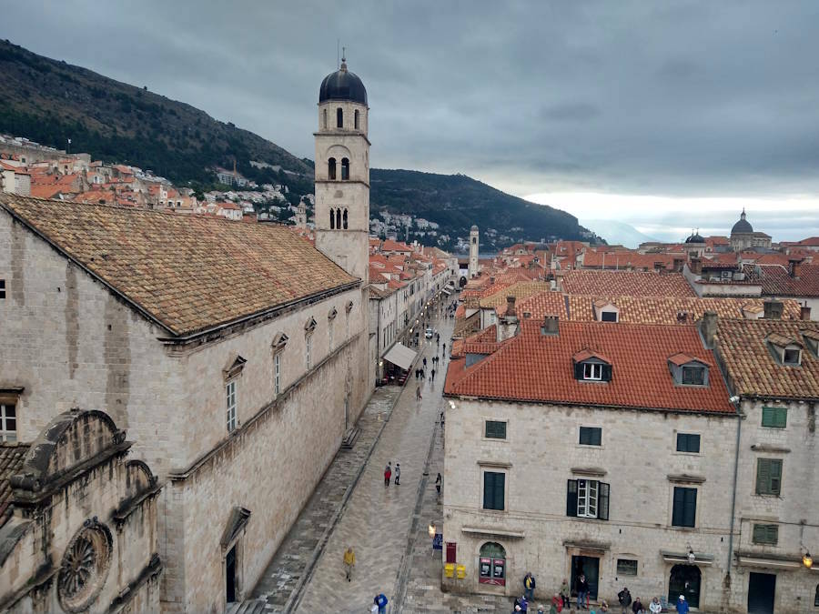 Vista del carrer Stradun (Dubrovnik)