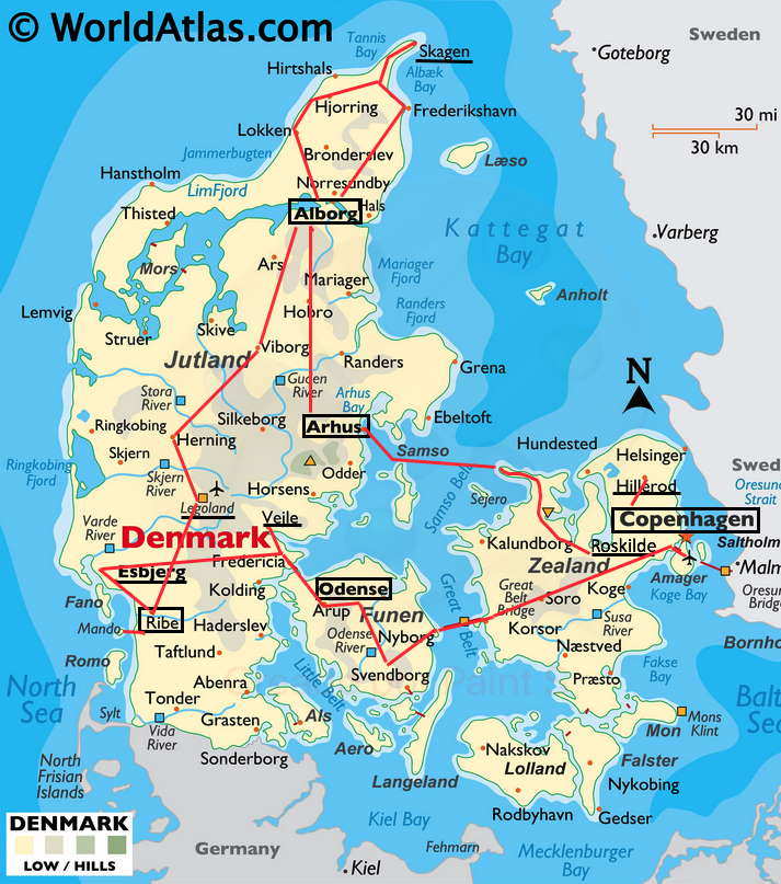 Itinerari per Dinamarca