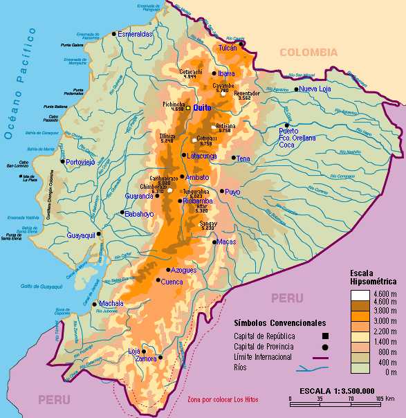 Mapa Equador
