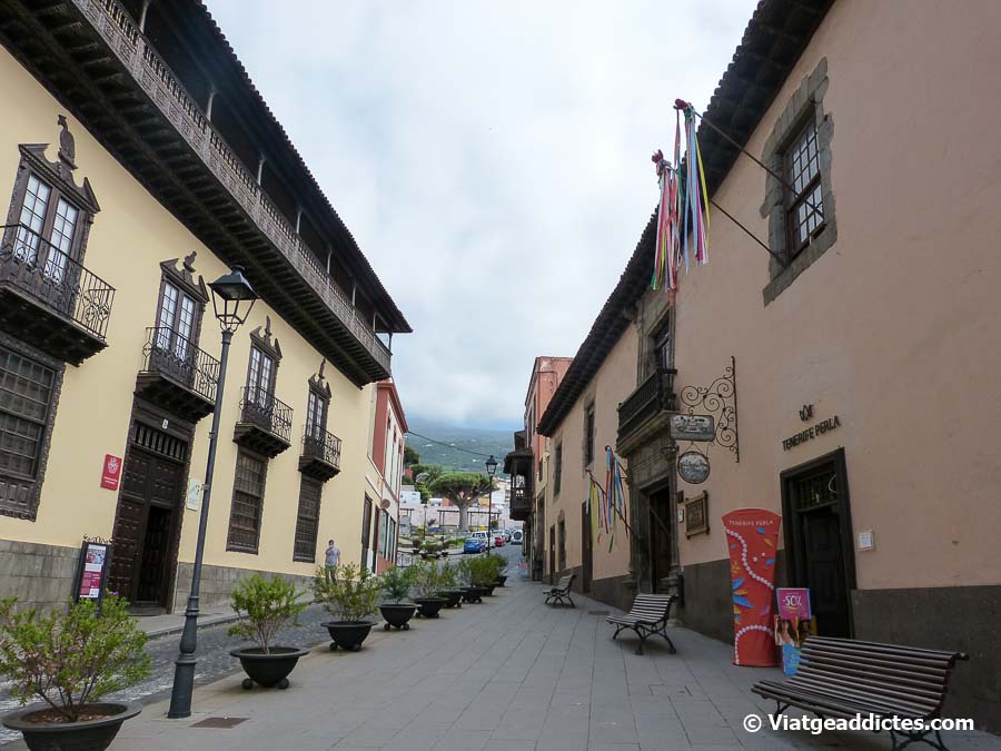 Casa de los Balcones en el centre històric de La Orotava (Tenerife)