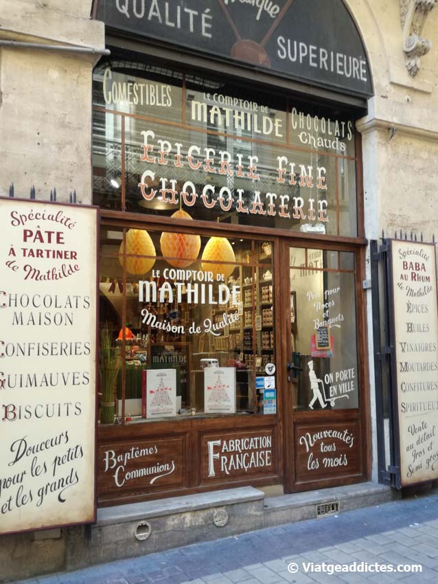Tienda tradicional en el centro histórico de Montpellier
