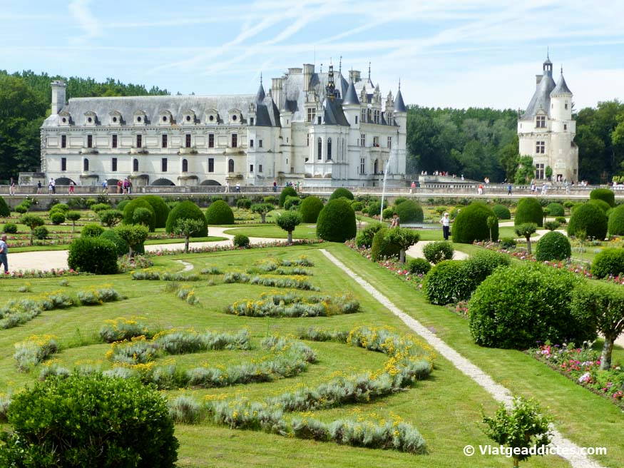 El castillo de Chenonceau y sus jardines (Valle del Loira)