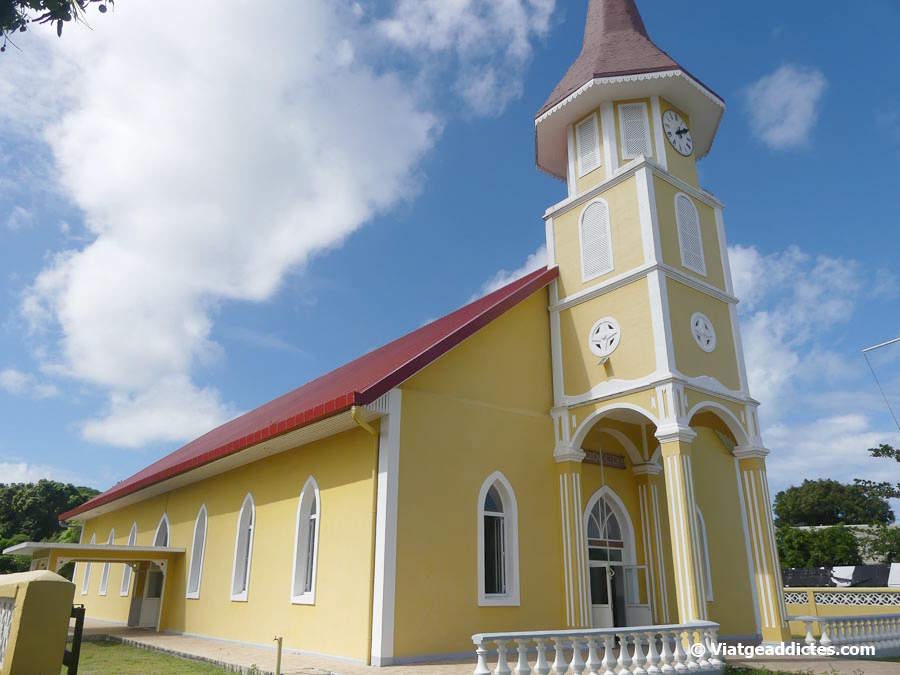 L'església evangèlica de Vaitape (Vaitape, Bora Bora, illes de la Societat)