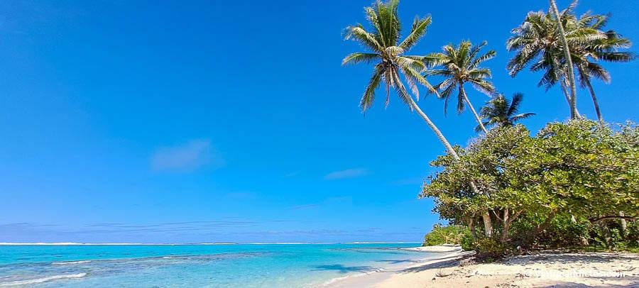 La paradisíaca platja Anini (Huahine Iti, illes de la Societat)