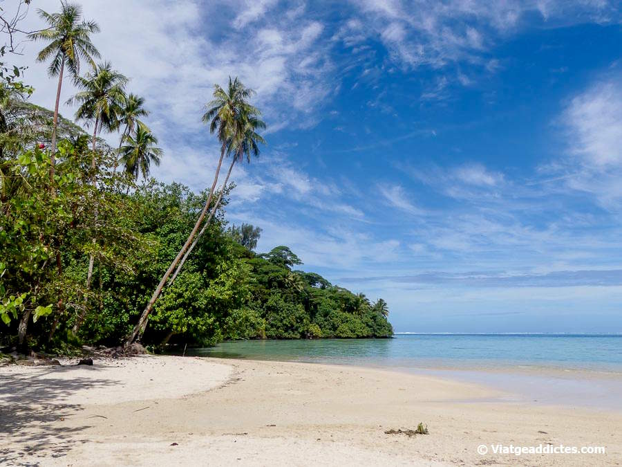 La platja de Hana Iti, el «paradís perdut» (Huahine Iti, illes de la Societat)
