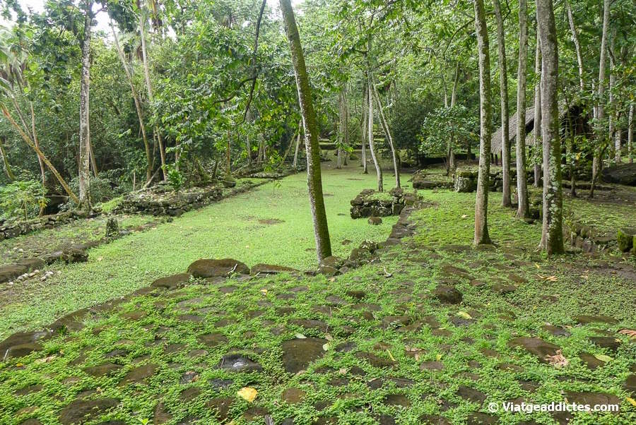 Restes del complex arqueològic Kamuihei (Nuku Hiva, illes Marqueses)