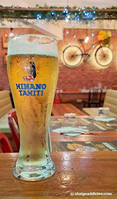 Una cervesa Hinano ben fresca
