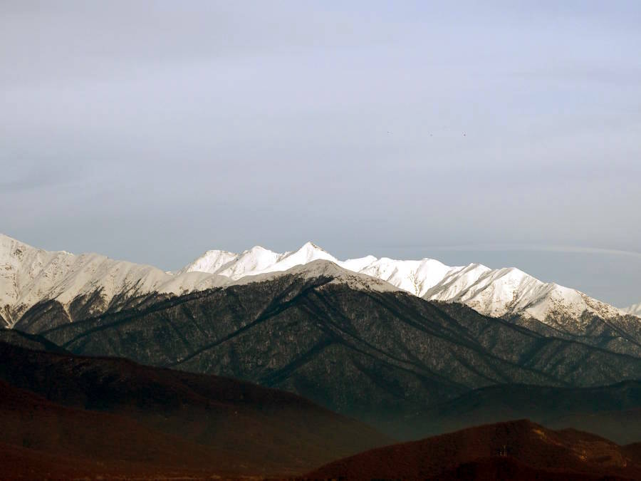 Cims nevats en la serralada del Caucas