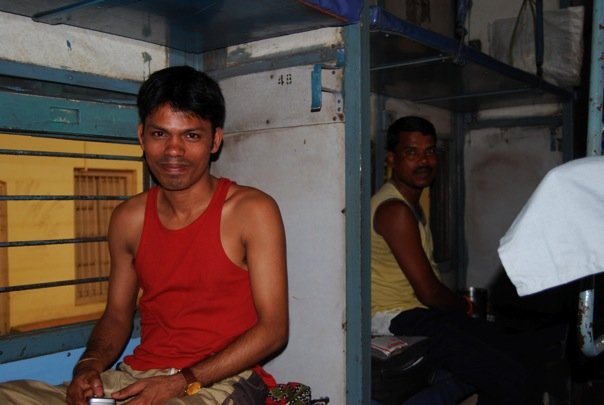 Companys de viatge en el tren a Goa