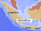 Mapa Sumatra, Java y Bali