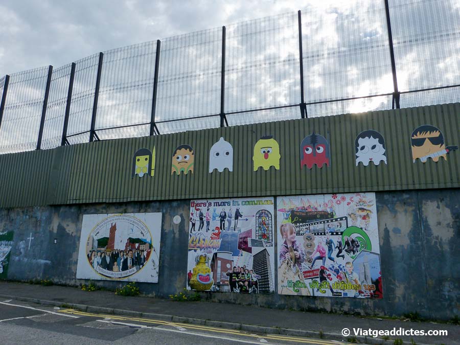 Imagen del Muro de la Paz de Cupar Way (Belfast)