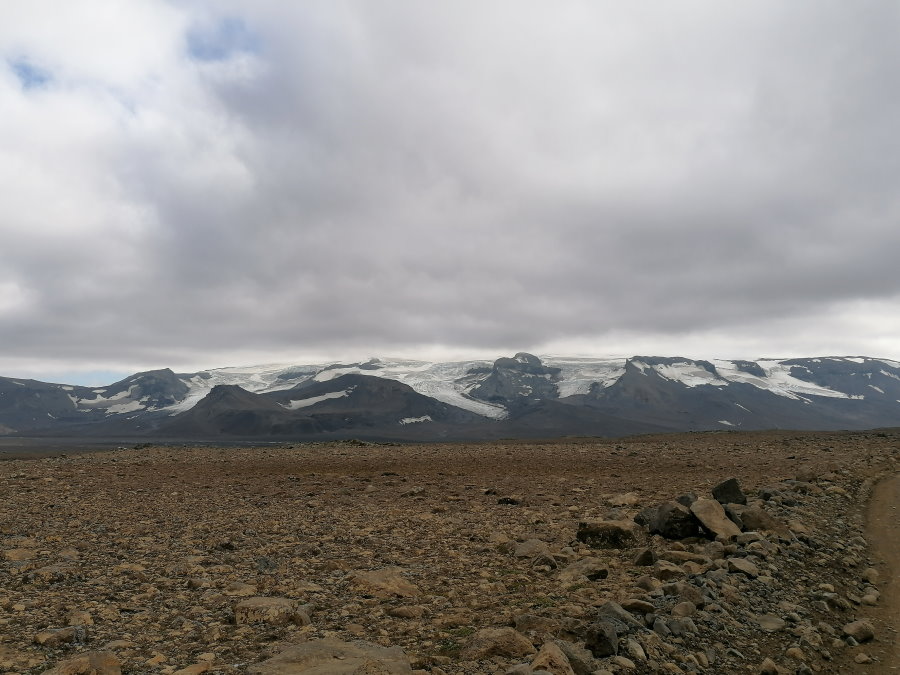 En la glacera de Langjökull