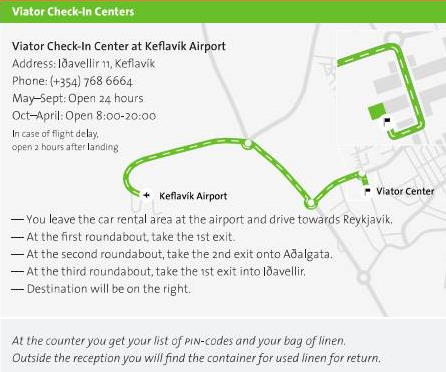 Camí de l'aeroport de Keflavik fins a Viator
