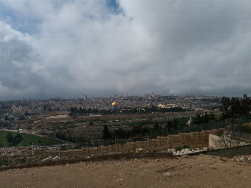 Jerusalén, desde el Monte de los Olivos