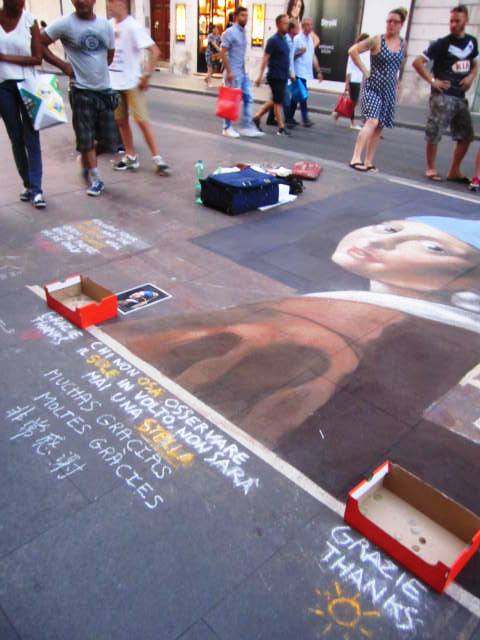 Art al carrer a Via dei Corso