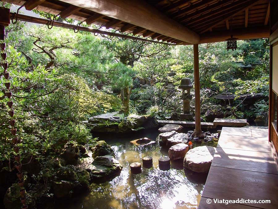 Jardí de la casa Nomura-ke, en l'antic barri dels samurais (Kanazawa, Honshū)