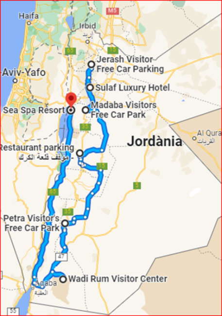 Ruta en cotxe per Jordània
