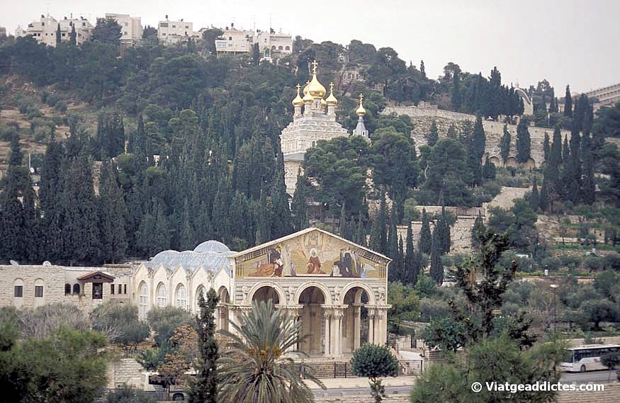 La Basílica de Getsemaní i l'església de Maria Magdalena