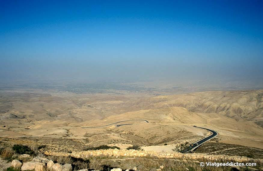 Vistas sobre la vall del Jordà des del mont Nebo