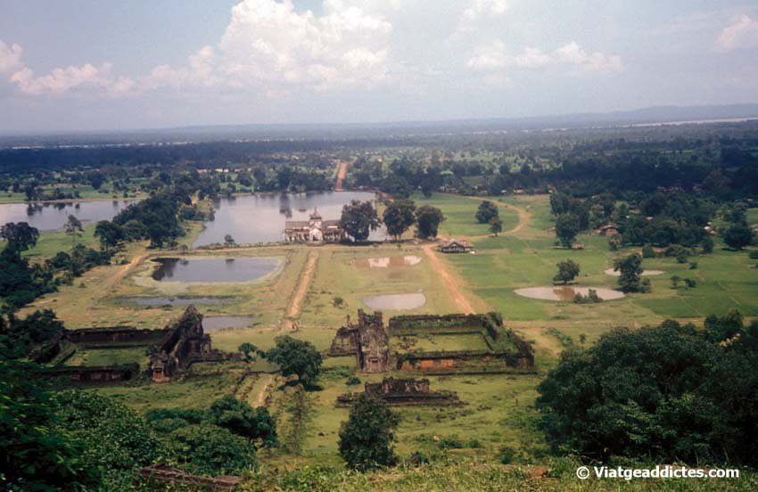 Vista de Wat Phou (Champassak, Laos)