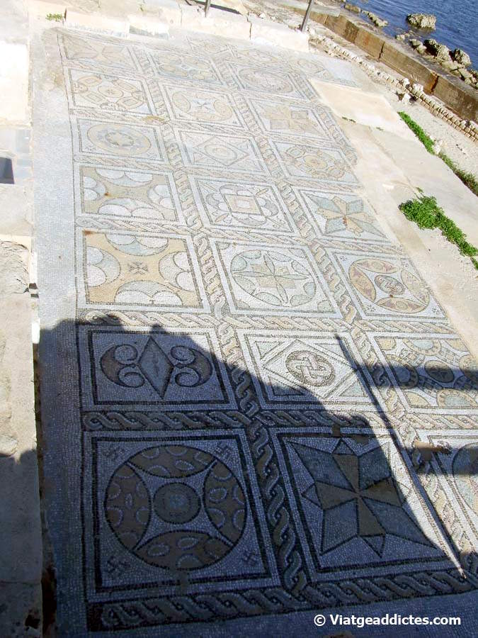 El extraordinario mosaico de los Baños Marinos de Sabratha