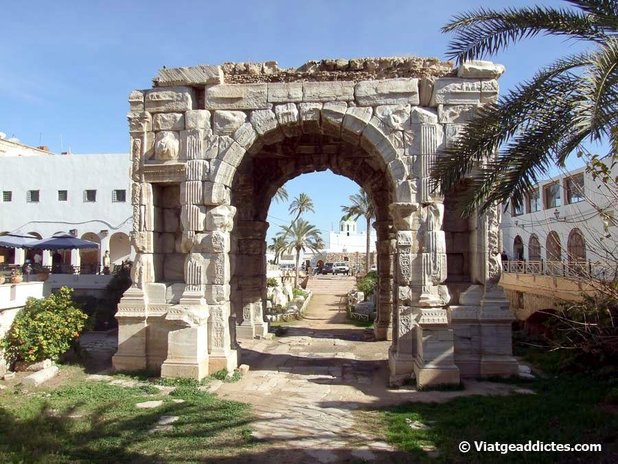El arco romano de Marco Aurelio (Trípoli)