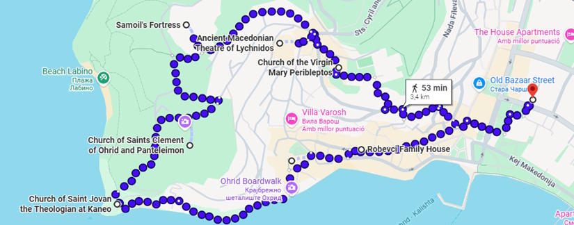 Ruta a peu per la ciutat d'Ohrid
