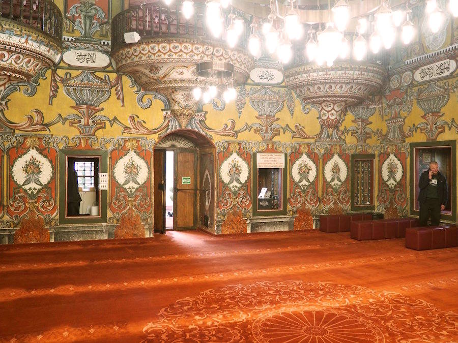 Sala d'oració interiorr de la Mesquita Pintada de Tètovo
