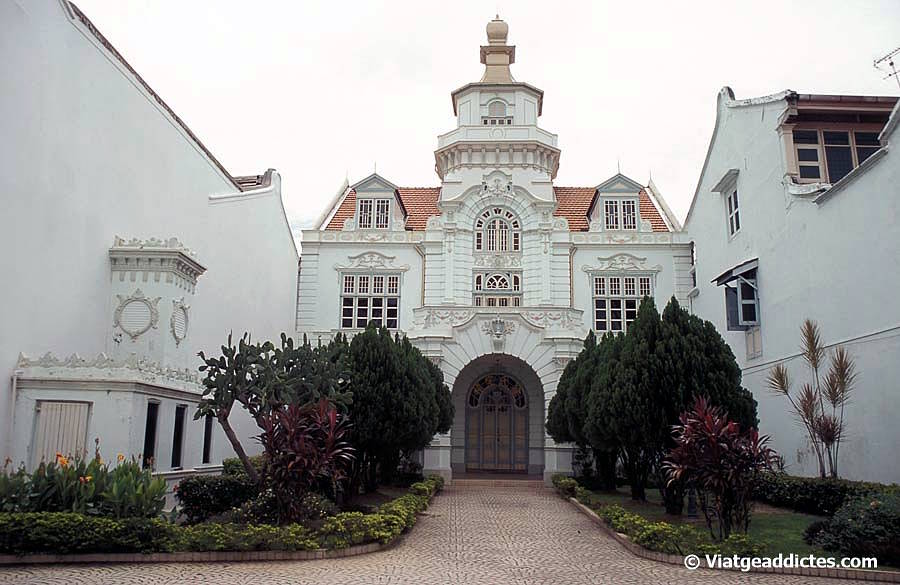 La mansió Chee, un exemple d'arquitectura Peranakan (Malaca, Malàisia)