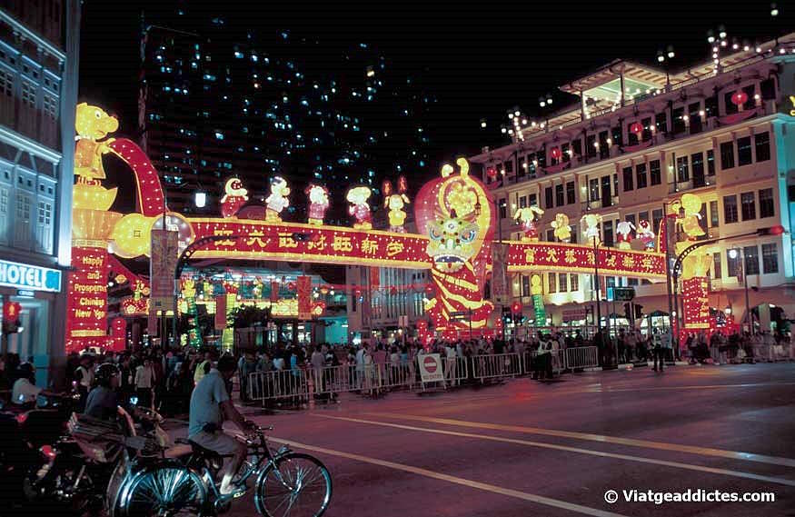Celebració de l'Any Nou Xinès a Chinatown (Singapur)