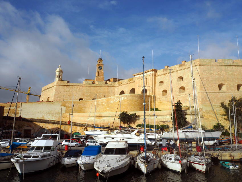 Birgu, a view from the sea front