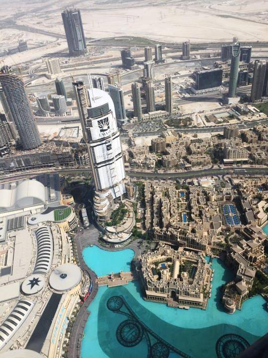 Vista des del mirador de Burj Khalifa