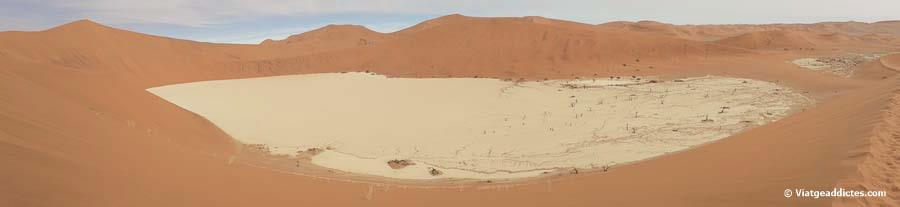 Vista elevada de Deadvlei, amb la duna Big Daddy a l'esquerra