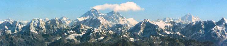 Vista del Everest y Lhotse desde el «Mountain Flight»