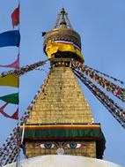 Detalle stupa de Boudhanath