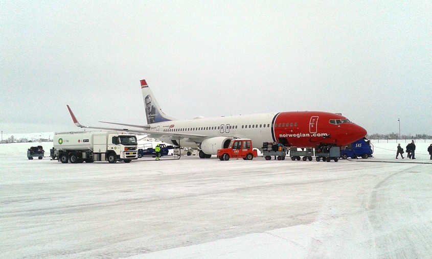 Arribada a l'aeroport de Kirkenes